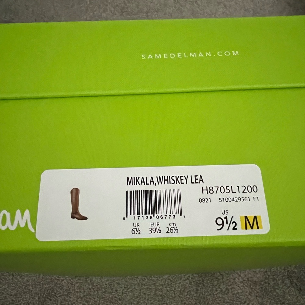 Sam Edelman Mikala riding boots, new whiskey color